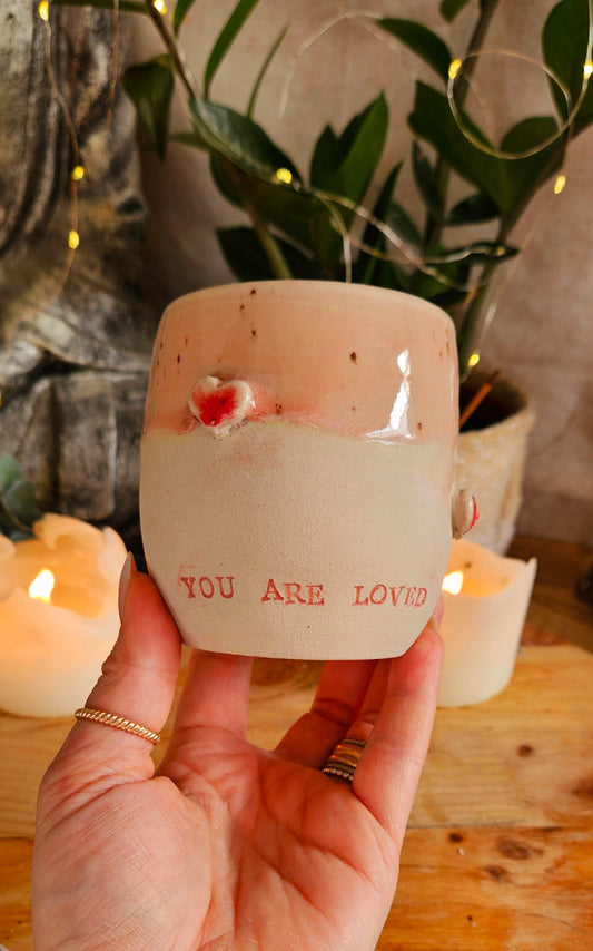 Wunderschöner ,,Herzbecher" in Rosa 💗✨️ B-Ware