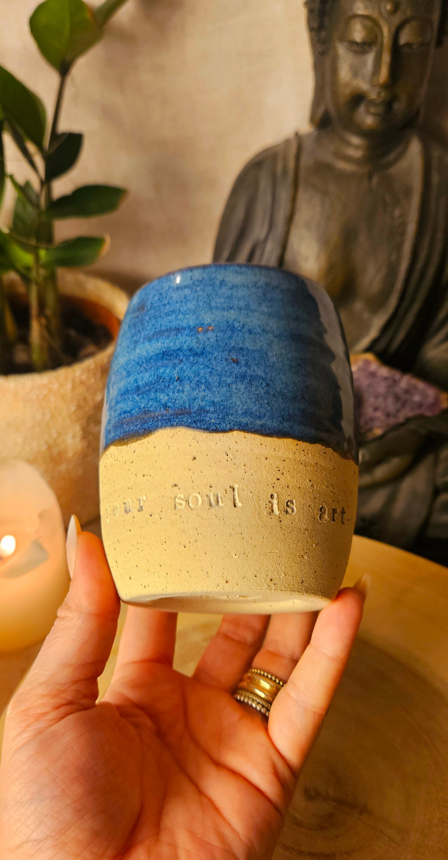Traumhaft schöner ,,your soul is art" Becher 💙