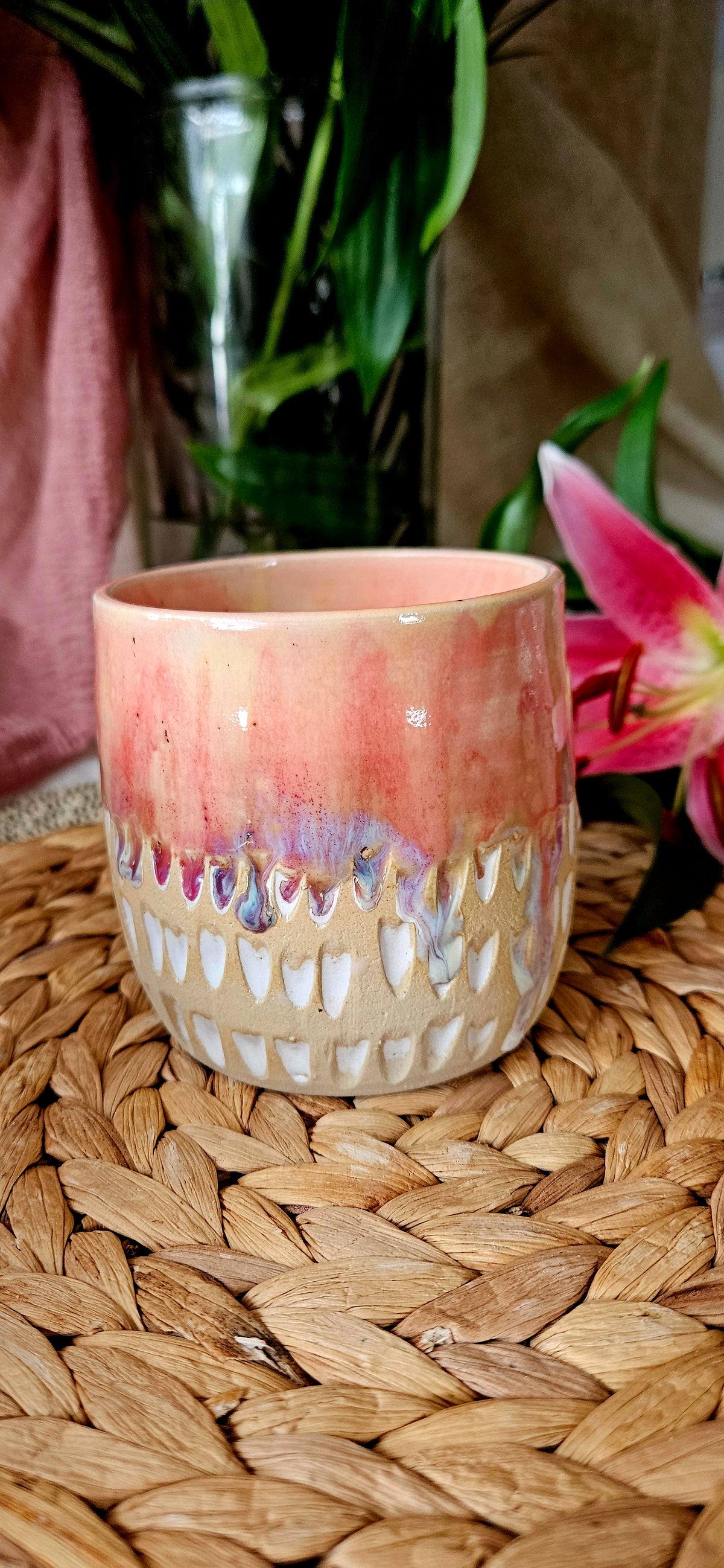 Traumhafter Becher mit einzigartiger Glasur🫶🌷🫣