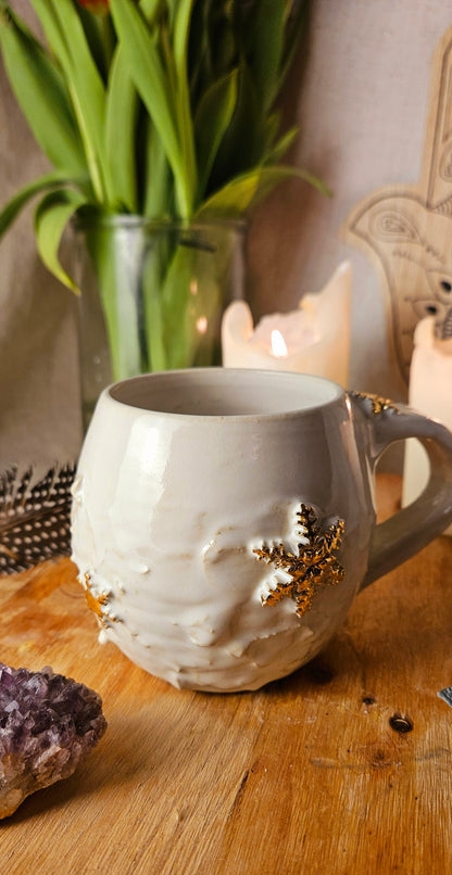 Wunderschöner                       ,,Schneeflocken" Becher mit Echtgold🌷✨️🫶