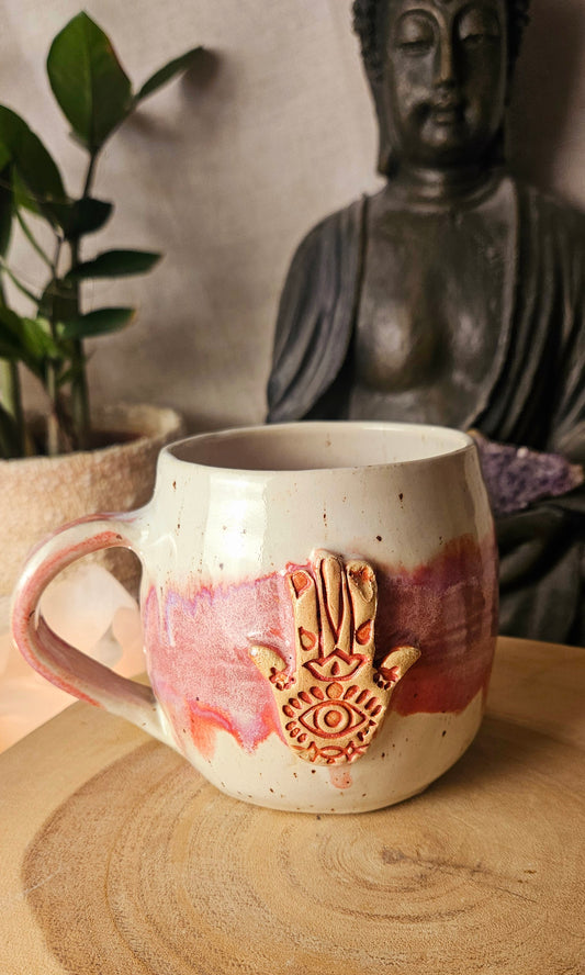 Traumhafte ,,Hamsa" Hand Tasse✨️ B-Ware