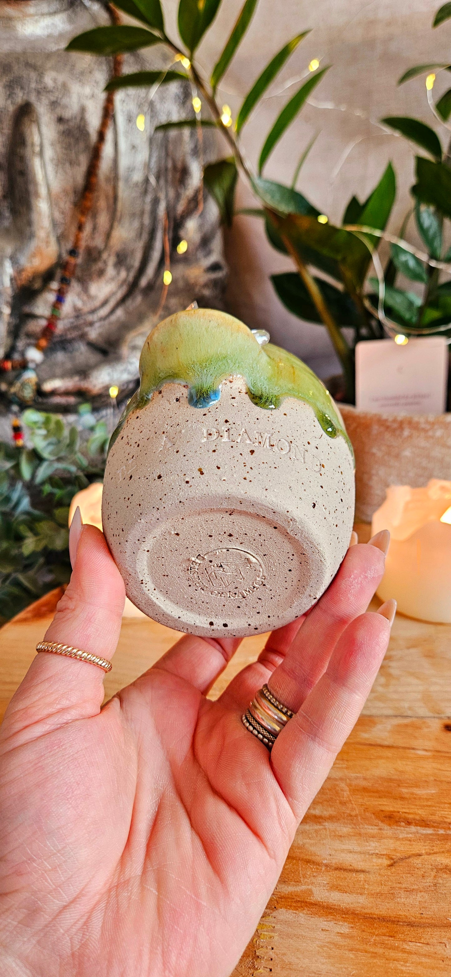 Wunderschöner Kristallbecher in Grün 💚✨️ B-Ware