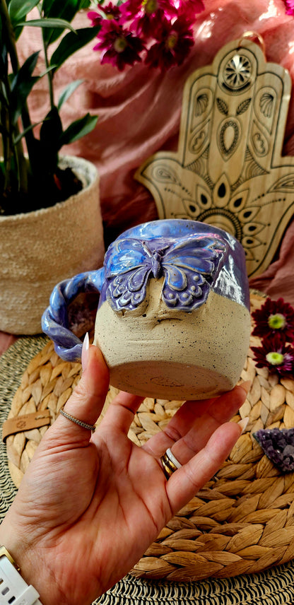 Zauberhafter Schmetterlingsbecher in Lila🦋 (B Ware)✨️