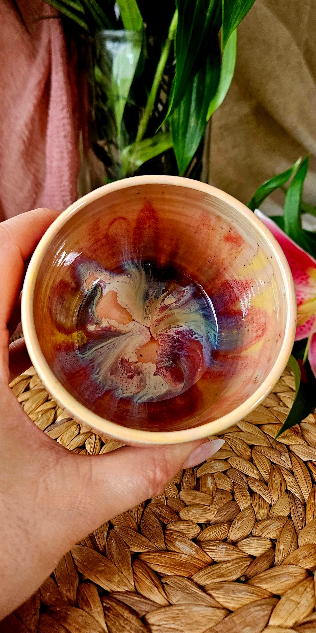 Wunderschöner Becher in kraftvollen Farben 💫🫶🌷