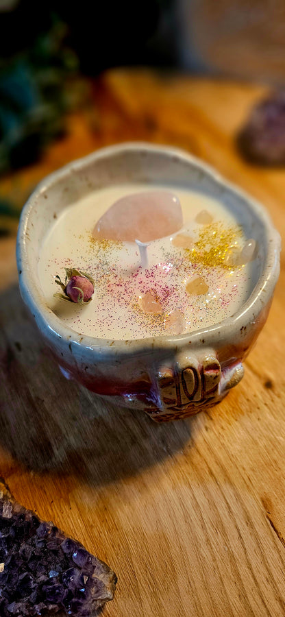 Kristallkerze ,,Hamsa Hand" Pumpkin🔮✨️