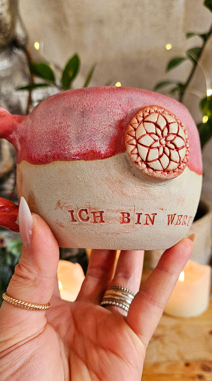 Wunderschöne ,,Ich bin Wertvoll " Tasse💗✨️ B-Ware