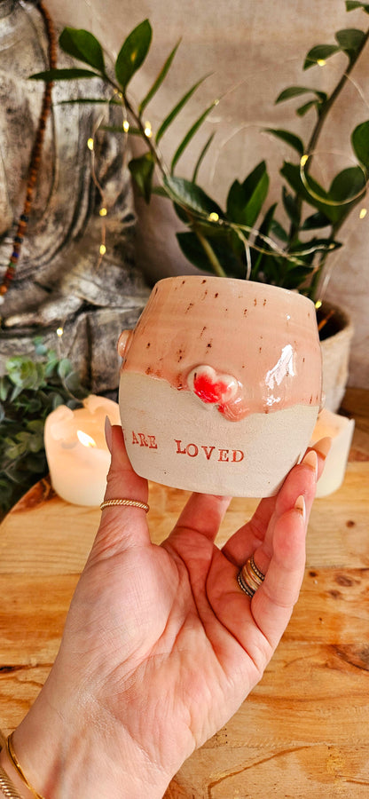 Zauberhafte Herztasse in Rosa🫶🌷 B-Ware