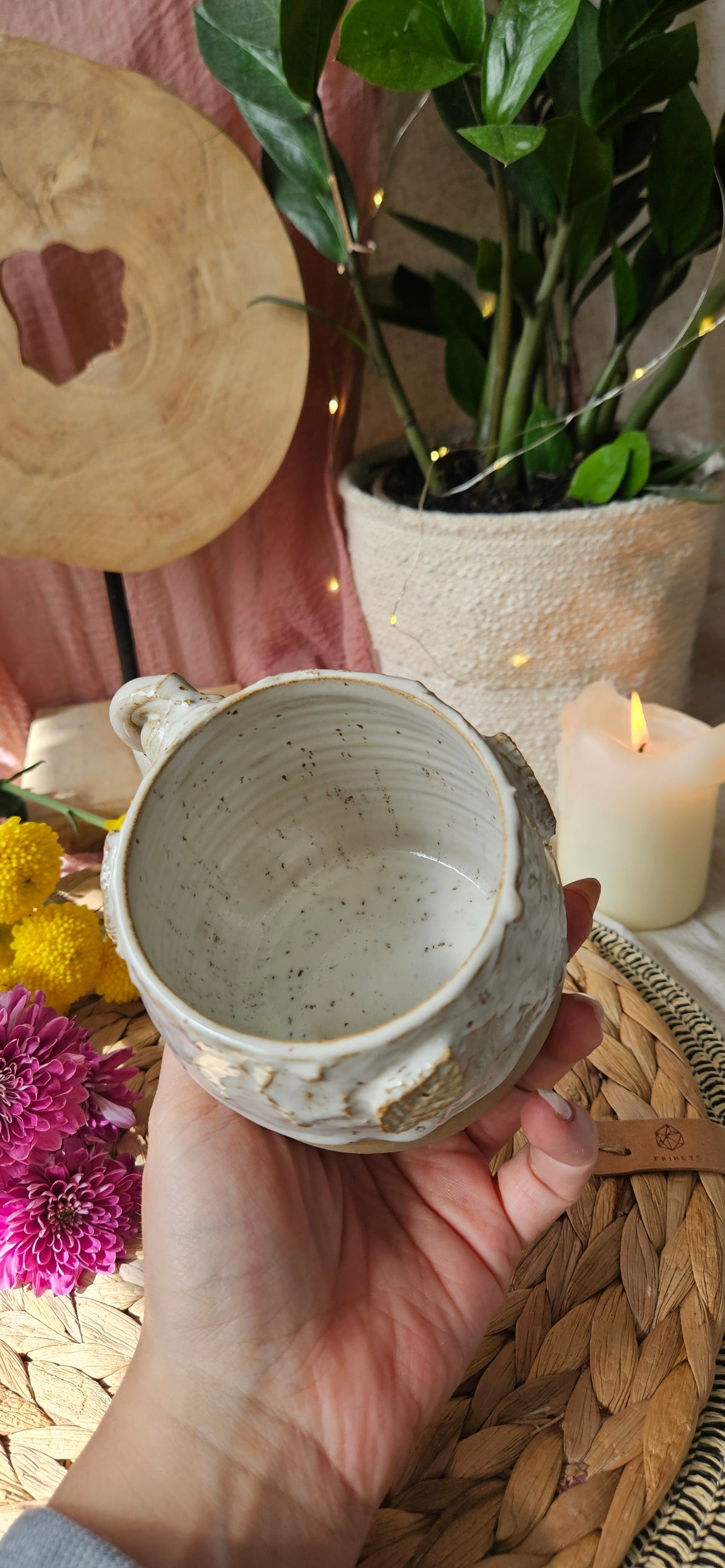 Wunderschöne Herbsttasse in weiß🍂🫶