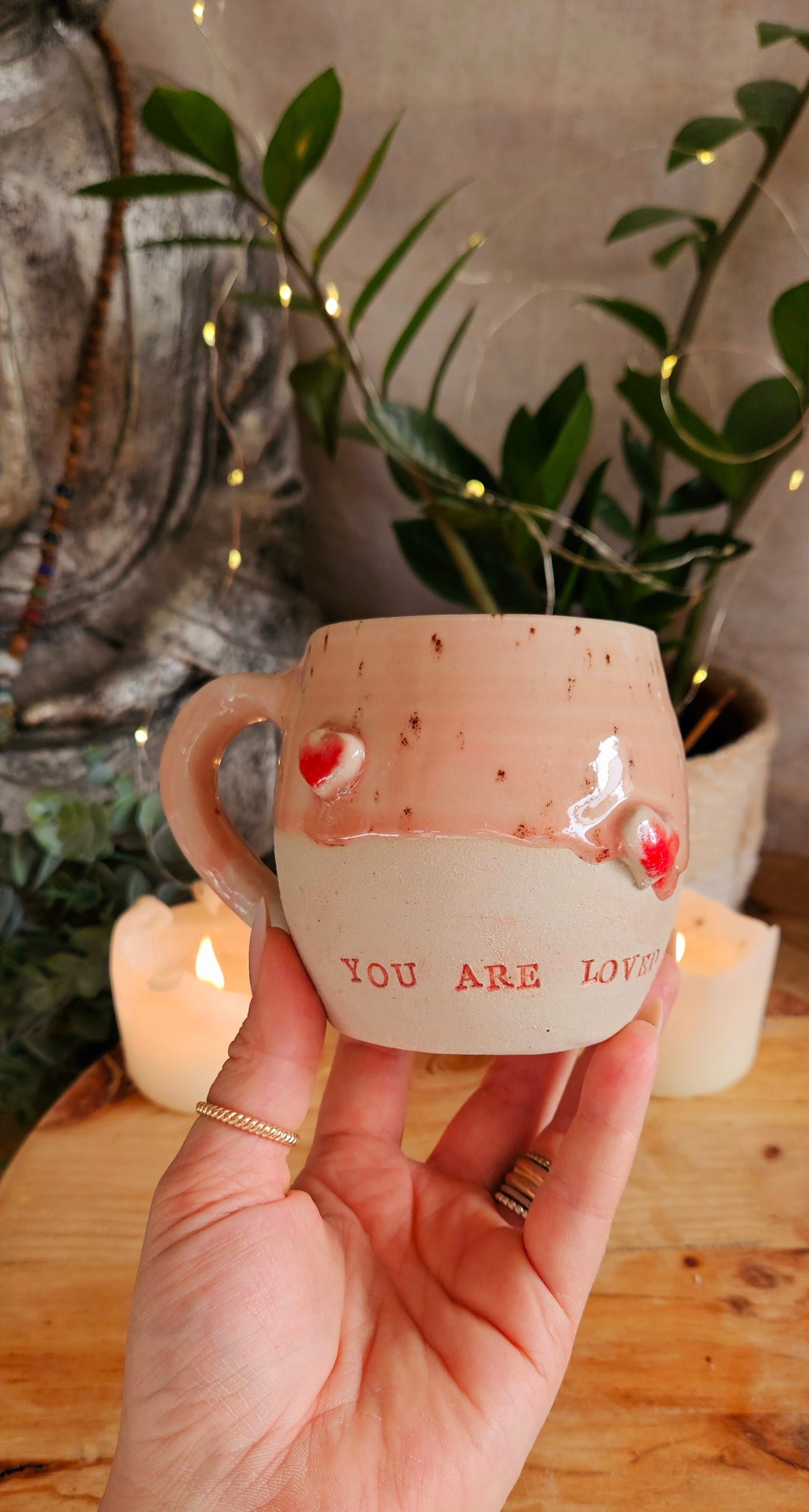 Zauberhafte Herztasse in Rosa🫶🌷 B-Ware