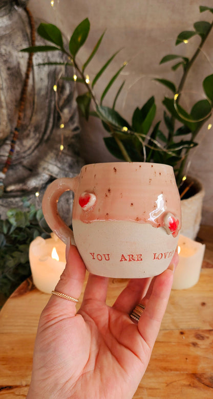 Zauberhafte Herztasse in Rosa🫶🌷 B-Ware