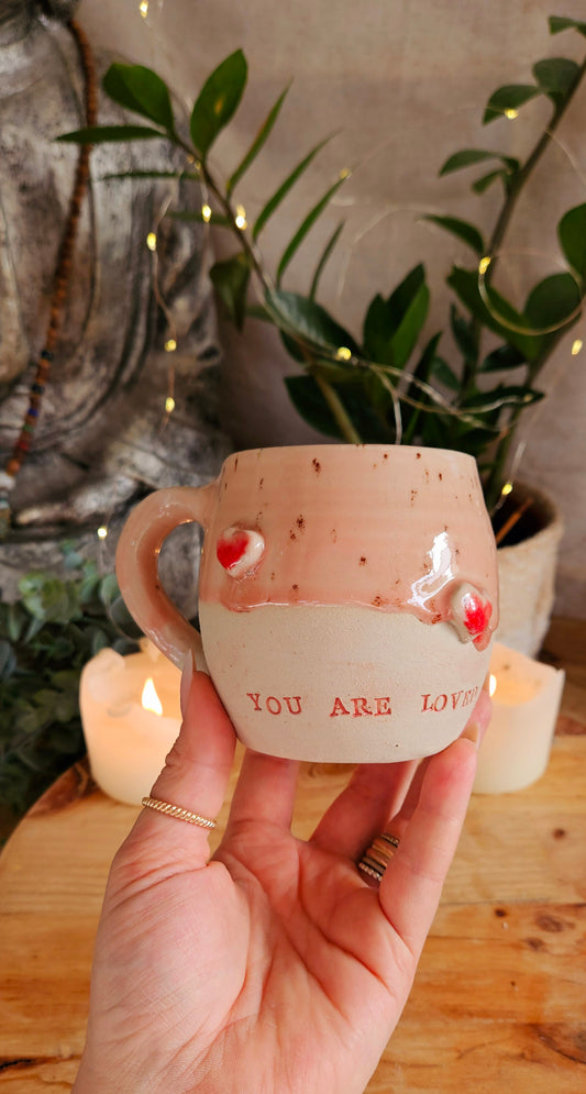 Zauberhafte Herztasse in Rosa🫶🌷 B-Ware