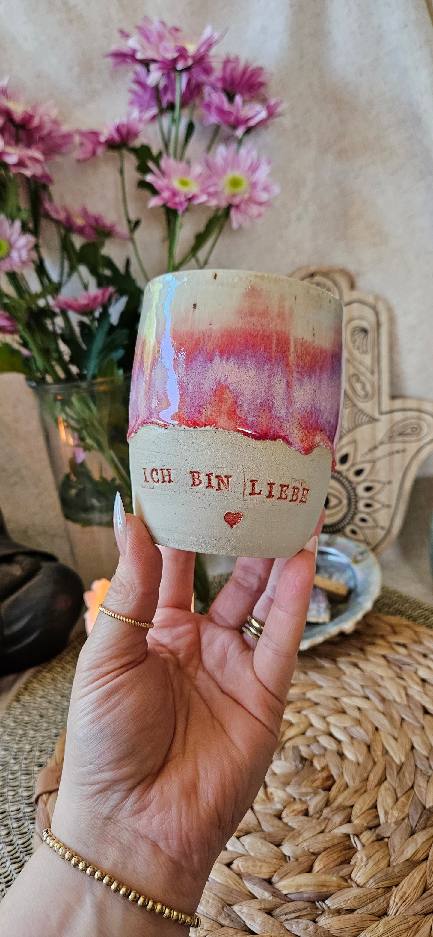 Wunderschöner ,,Ich bin Liebe" Becher🌸🌷🫶