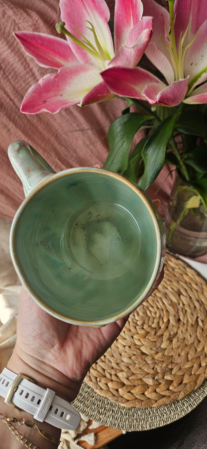 Wunderschöne Schmetterlingstasse in Türkis 🦋🫶