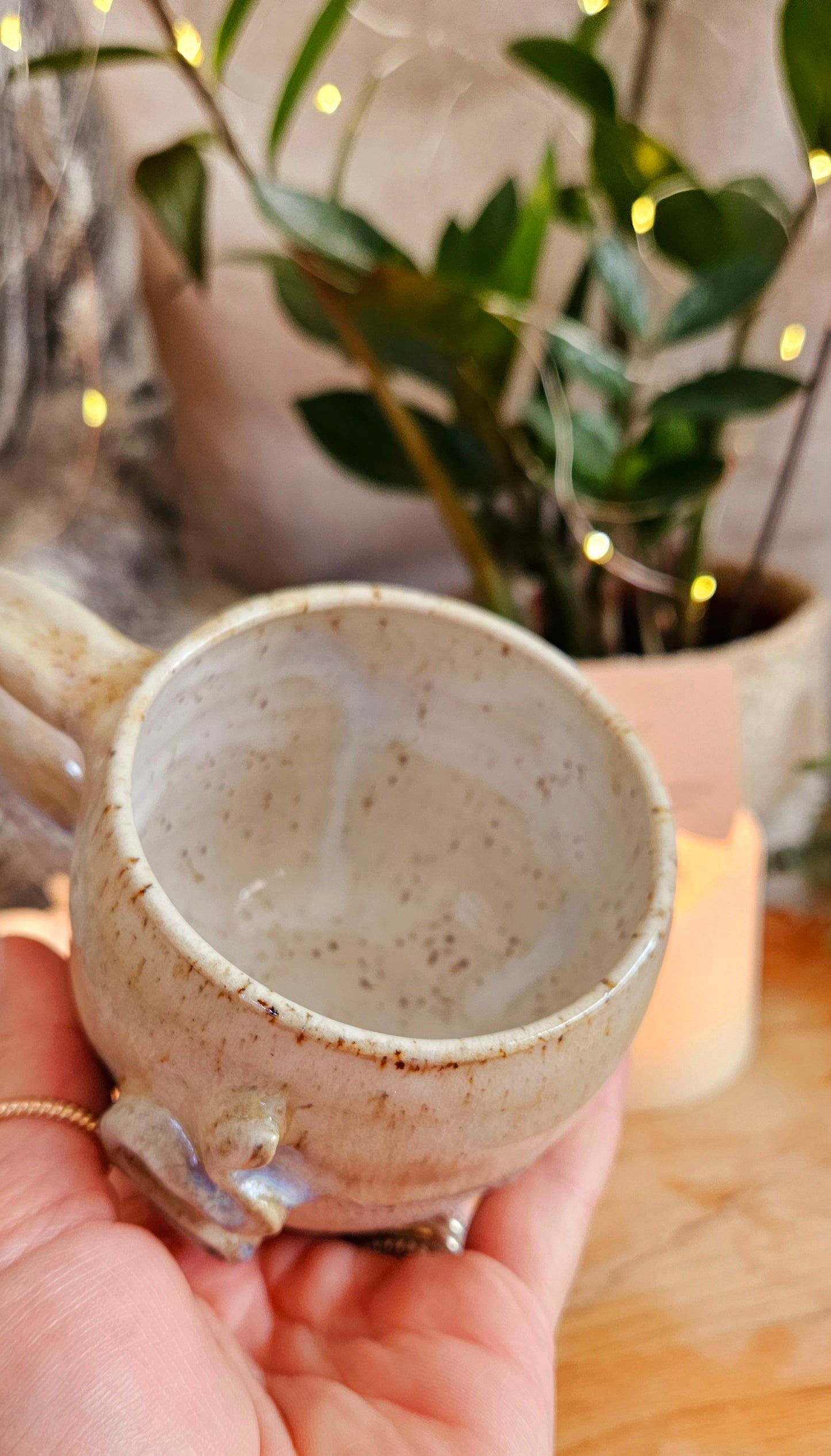 Magische ,,Schlangen" Tasse in beige🐍✨️