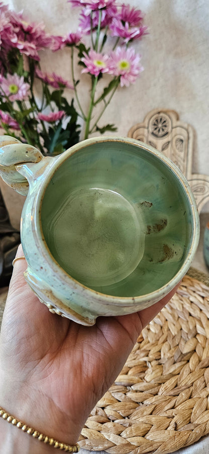 Atemberaubende Libellen Tasse in Türkis🦋🌸🌷