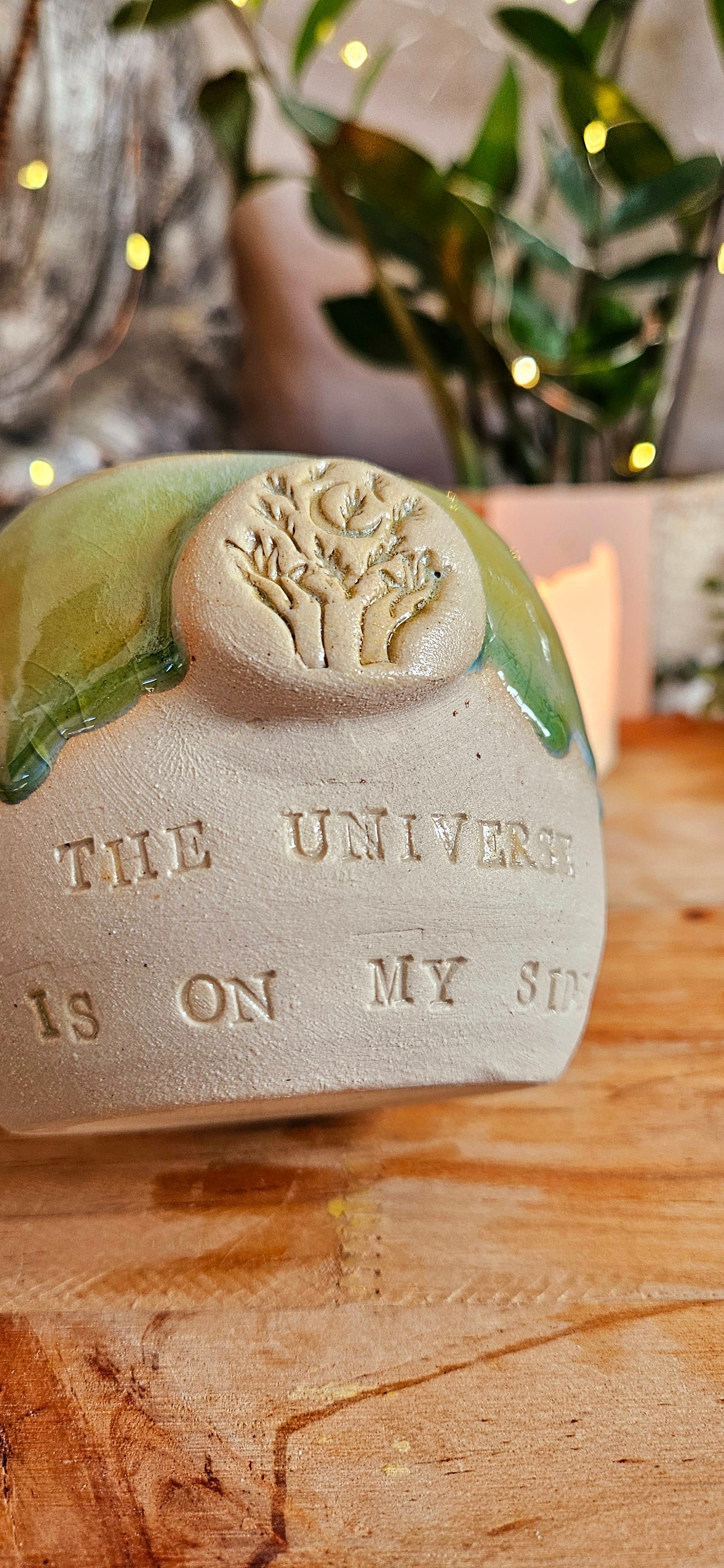 Einzigartige ,,The Universe is on my Side" Tasse 💚