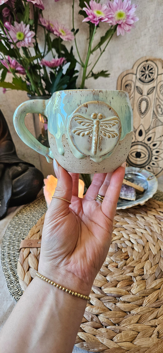 Zauberhafte Libellen Tasse in Türkis 🦋🫶🌸