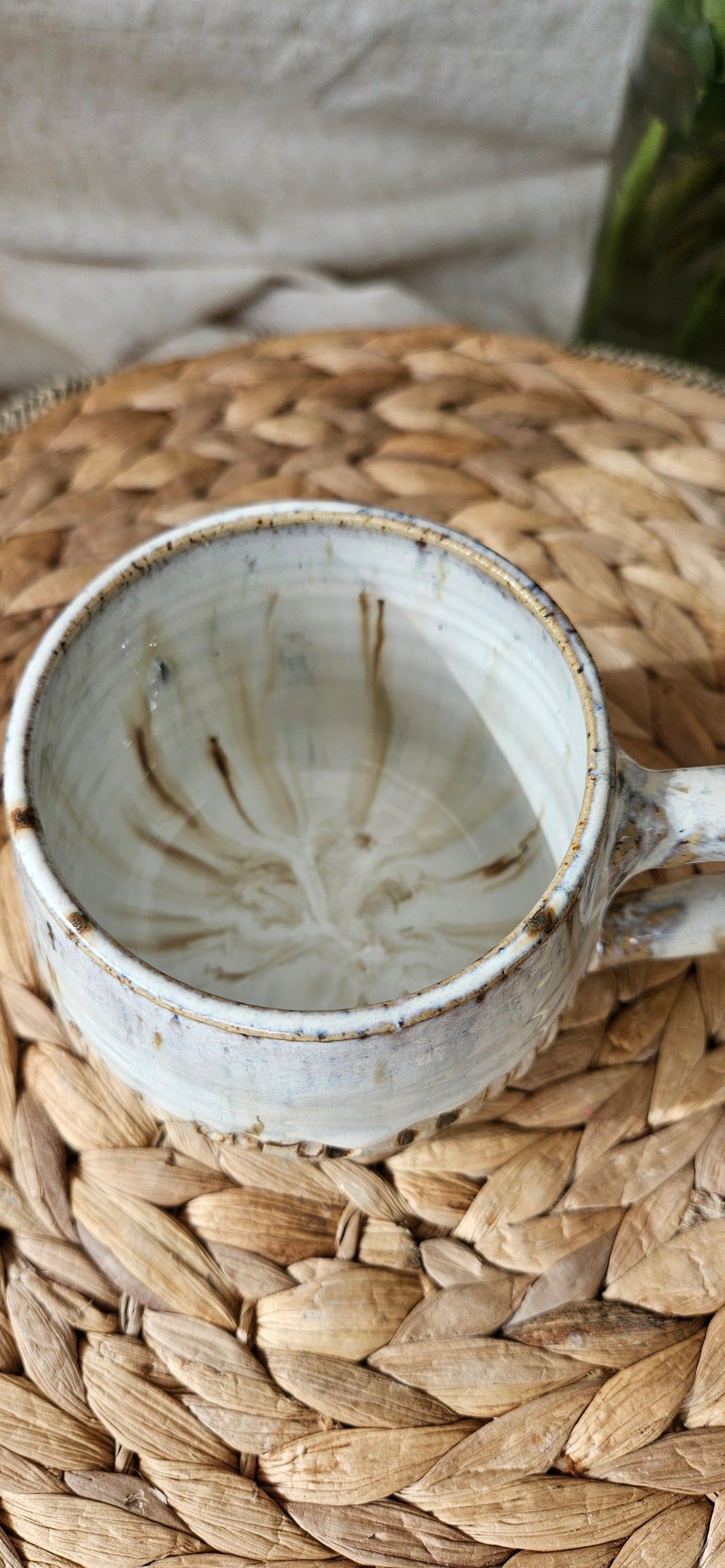 Zauberhaftes Teeset in Creme/Weiß☺️🌷 Tasse+ Teeeinsatz💫