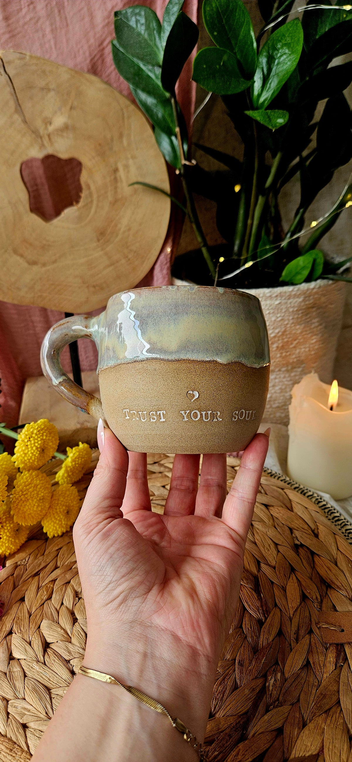 Kraftvolle ,,Trust your Soul" Tasse🫶🌷🌺