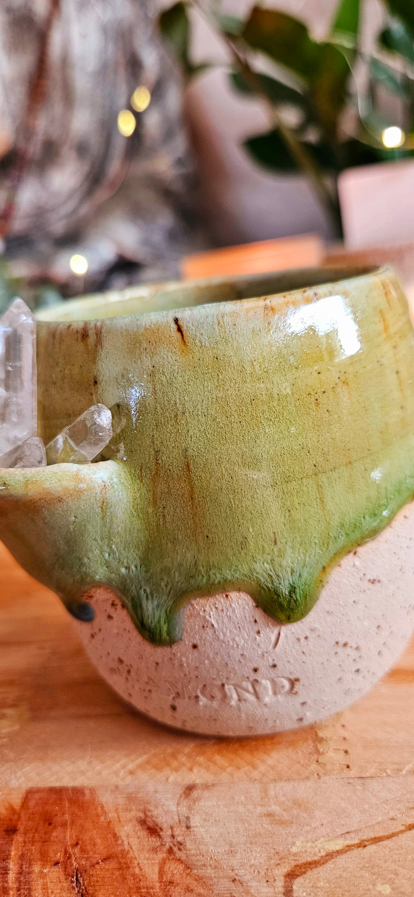 Wunderschöner Kristallbecher in Grün 💚✨️ B-Ware