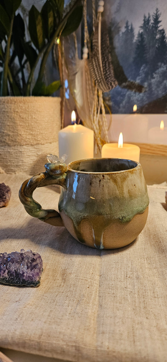 Traumhafte Kristalltasse in Grün🫶🌙
