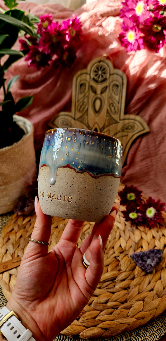 Zauberhafter ,,I am Magic" Becher mit Goldpünktchen✨️🌷