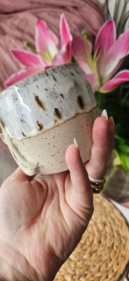 Kraftvolle Meditionstasse in Creme weiß🧘‍♀️✨️