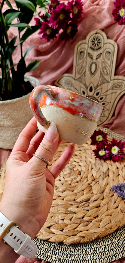 Zauberhafte ,,I am Loved" Tasse mit Goldherzen 🫶✨️☺️