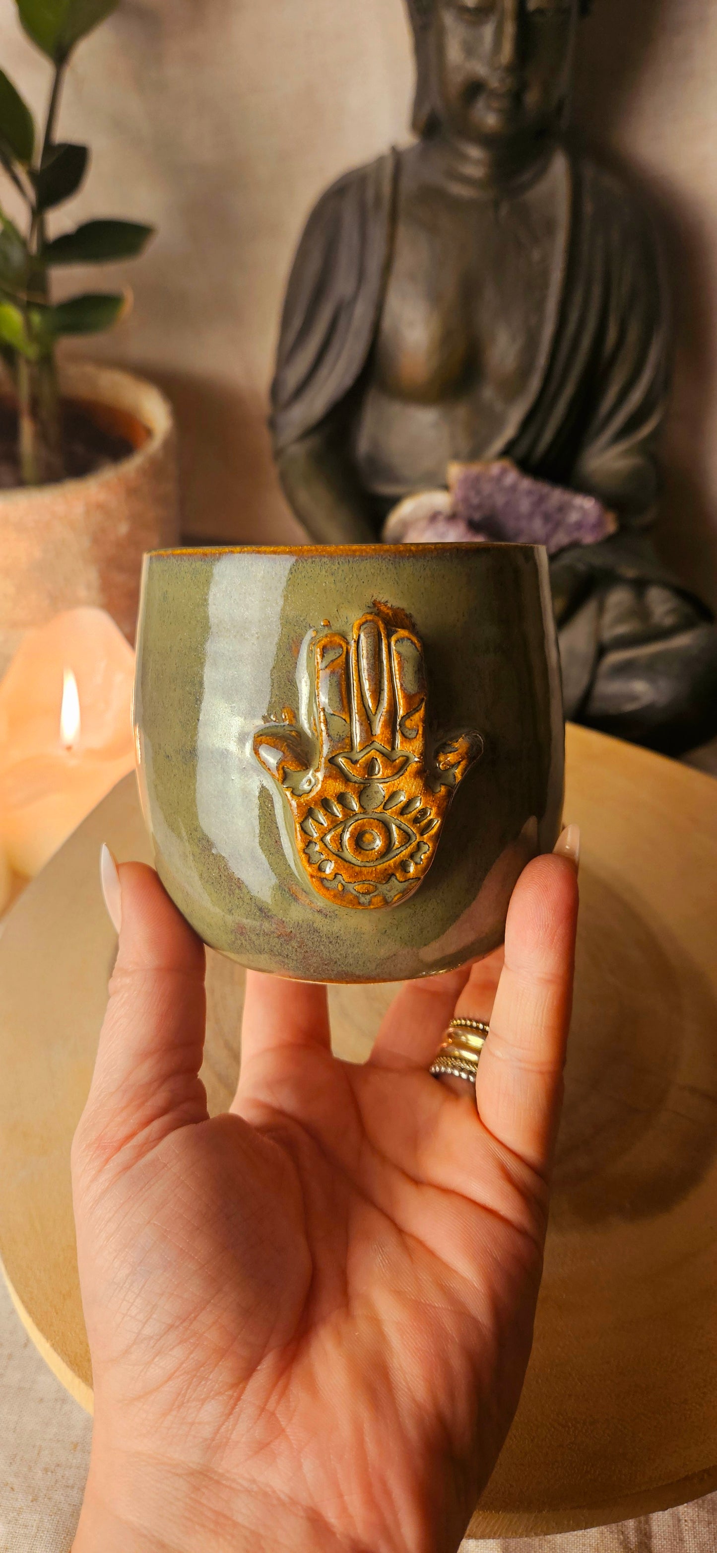 Traumhafter ,,Hamsa" Hand Becher