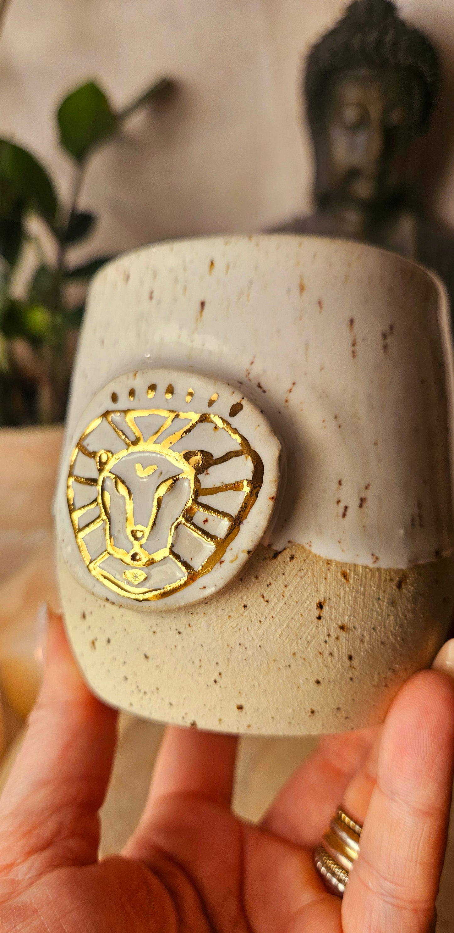 Sternzeichenbecher Gold ,,LÖWE"✨️