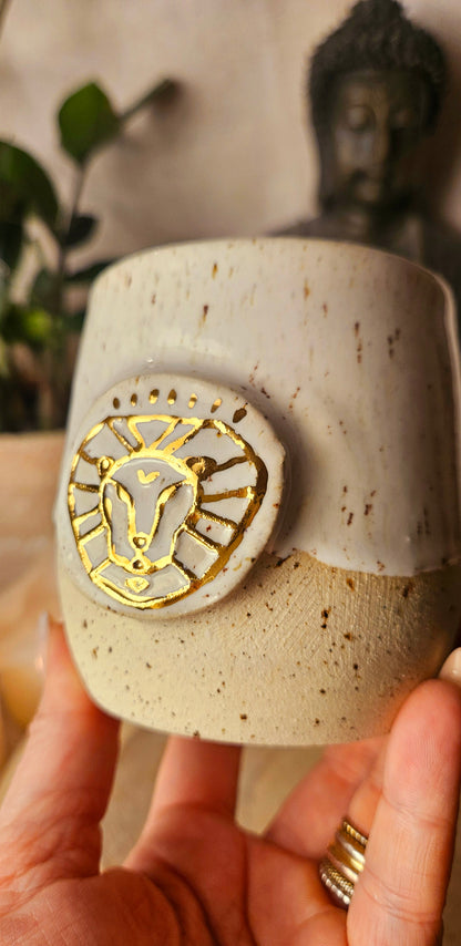 Sternzeichenbecher Gold ,,LÖWE"✨️