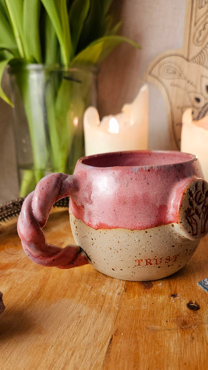 Zauberhafte ,,Trust in you" Tasse in Pink💕🫶 B- Ware