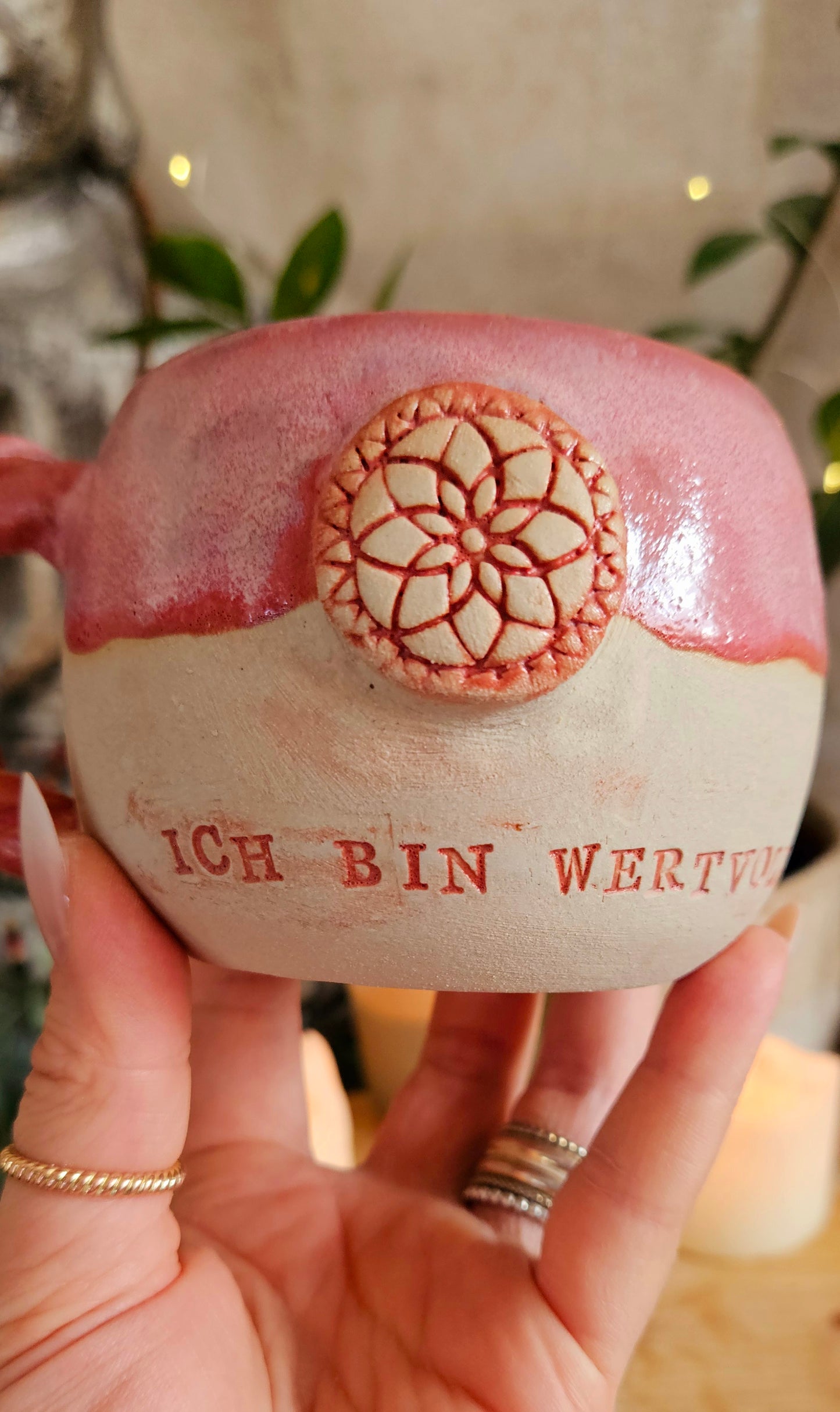 Wunderschöne ,,Ich bin Wertvoll " Tasse💗✨️ B-Ware