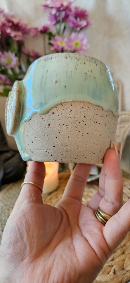 Atemberaubende Libellen Tasse in Türkis🦋🌸🌷
