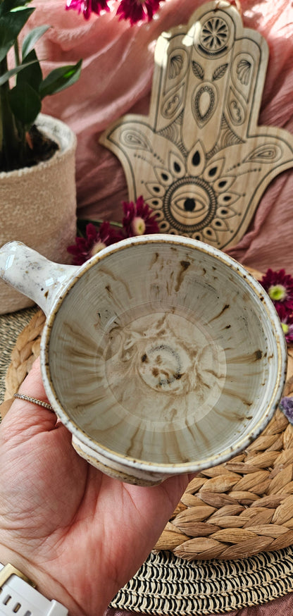 Zauberhafte ,,Cat Mom" Tasse in Beige🐱🫶