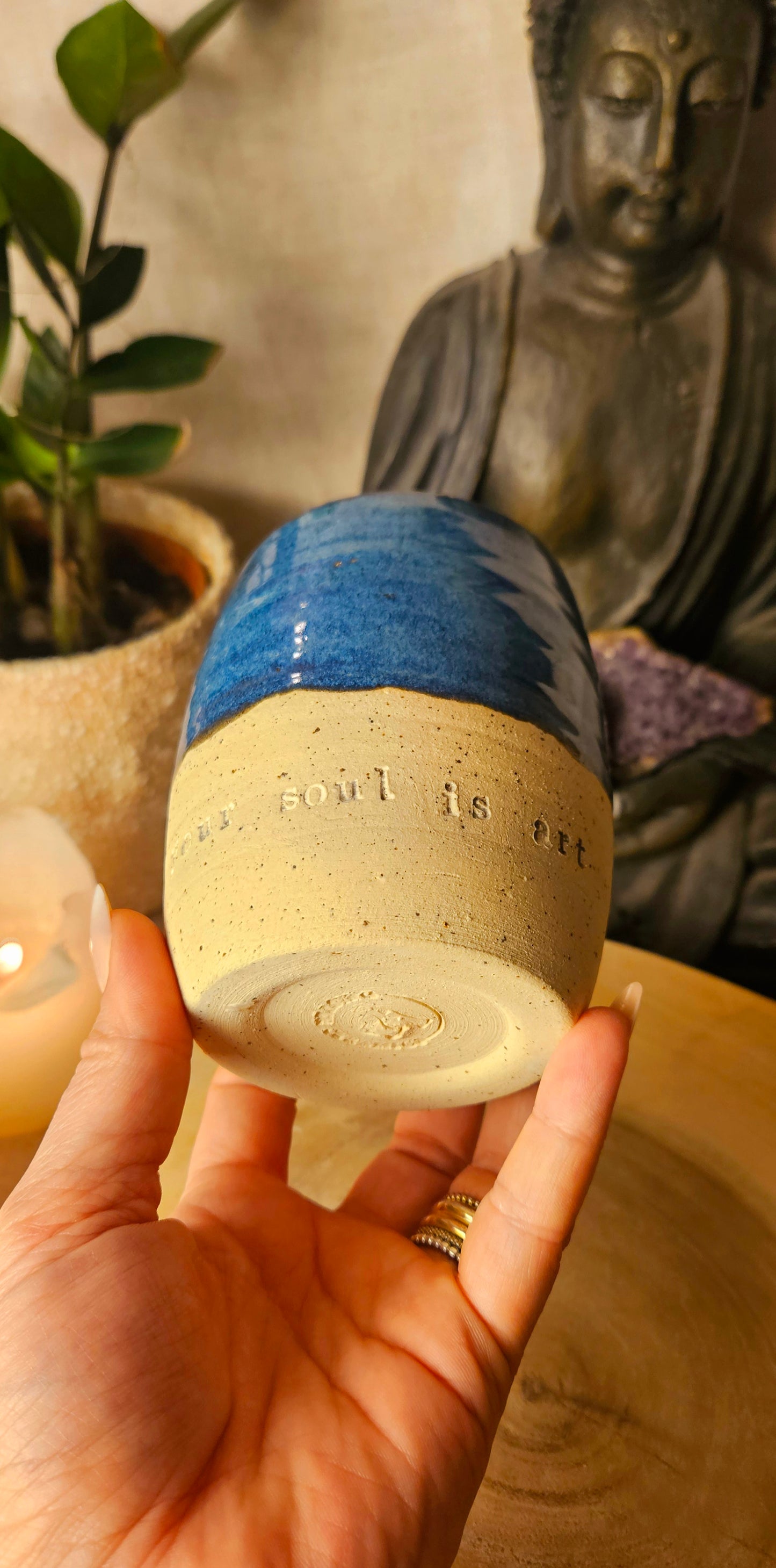 Traumhaft schöner ,,your soul is art" Becher 💙