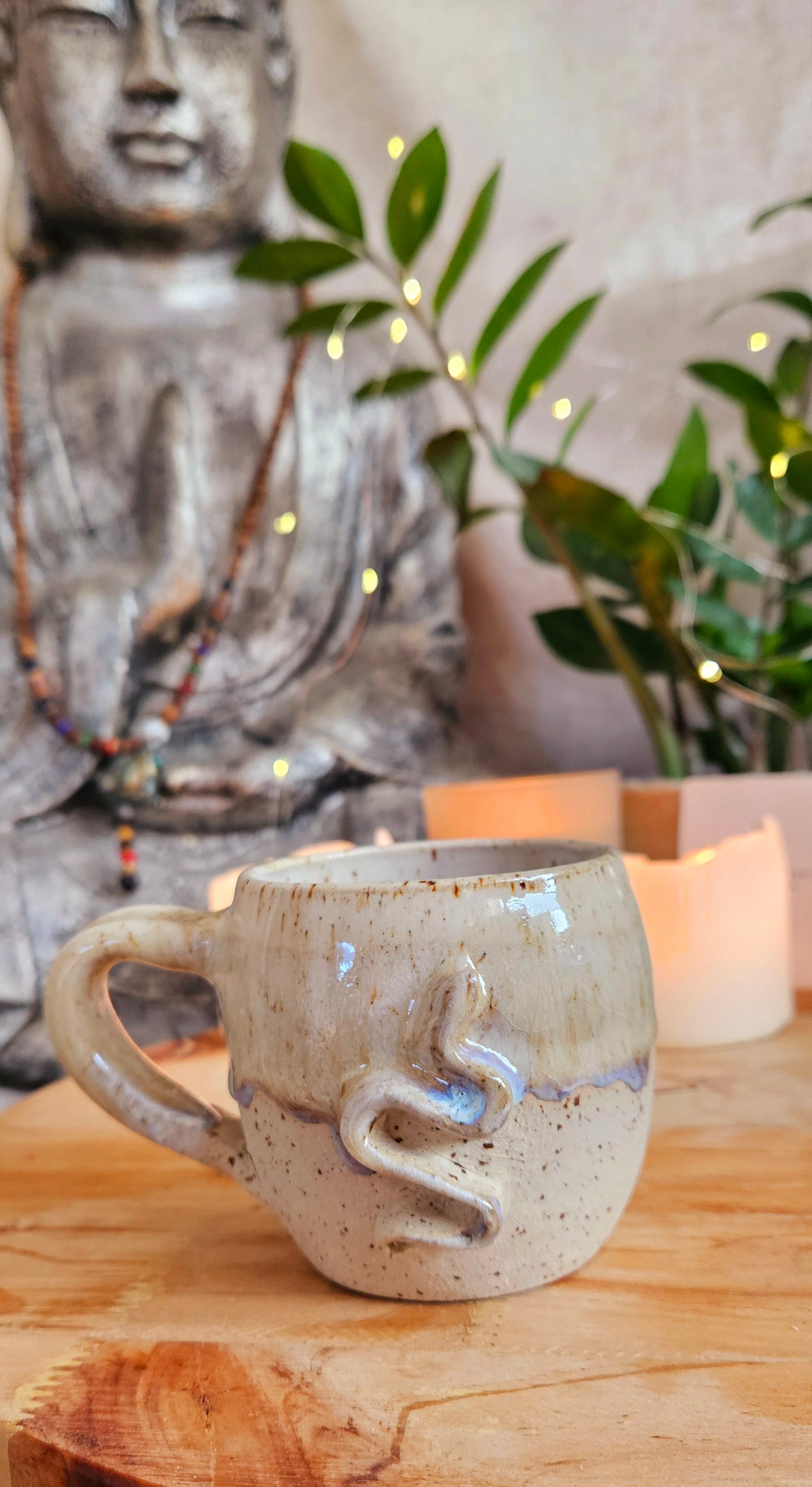 Magische ,,Schlangen" Tasse in beige🐍✨️