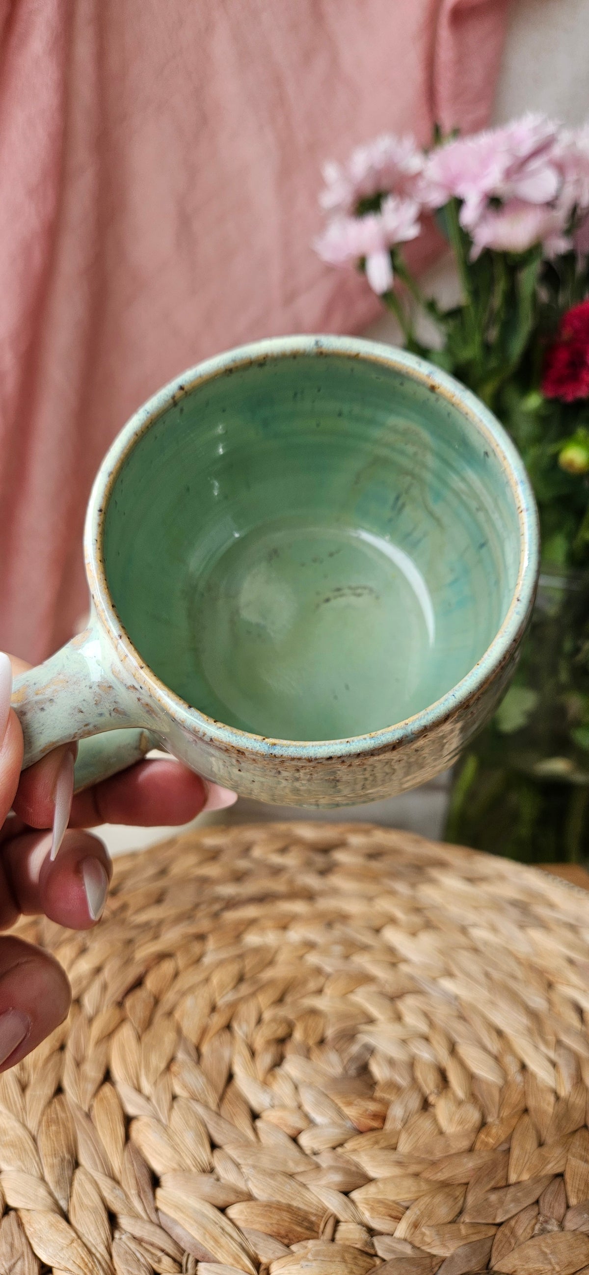Wunderschöne Tasse in Türkis mit tollen verläufen☺️🧚‍♀️