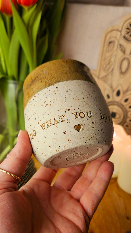 Naturgetreuer ,,Do what you Love" Becher🤎🫶
