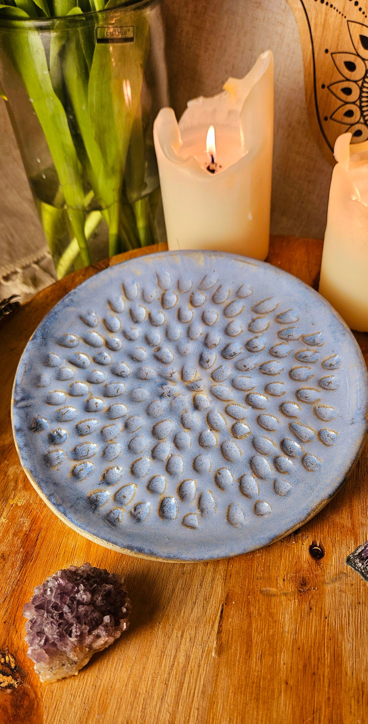 Traumhaft schöner Eisblau Teller💙✨️
