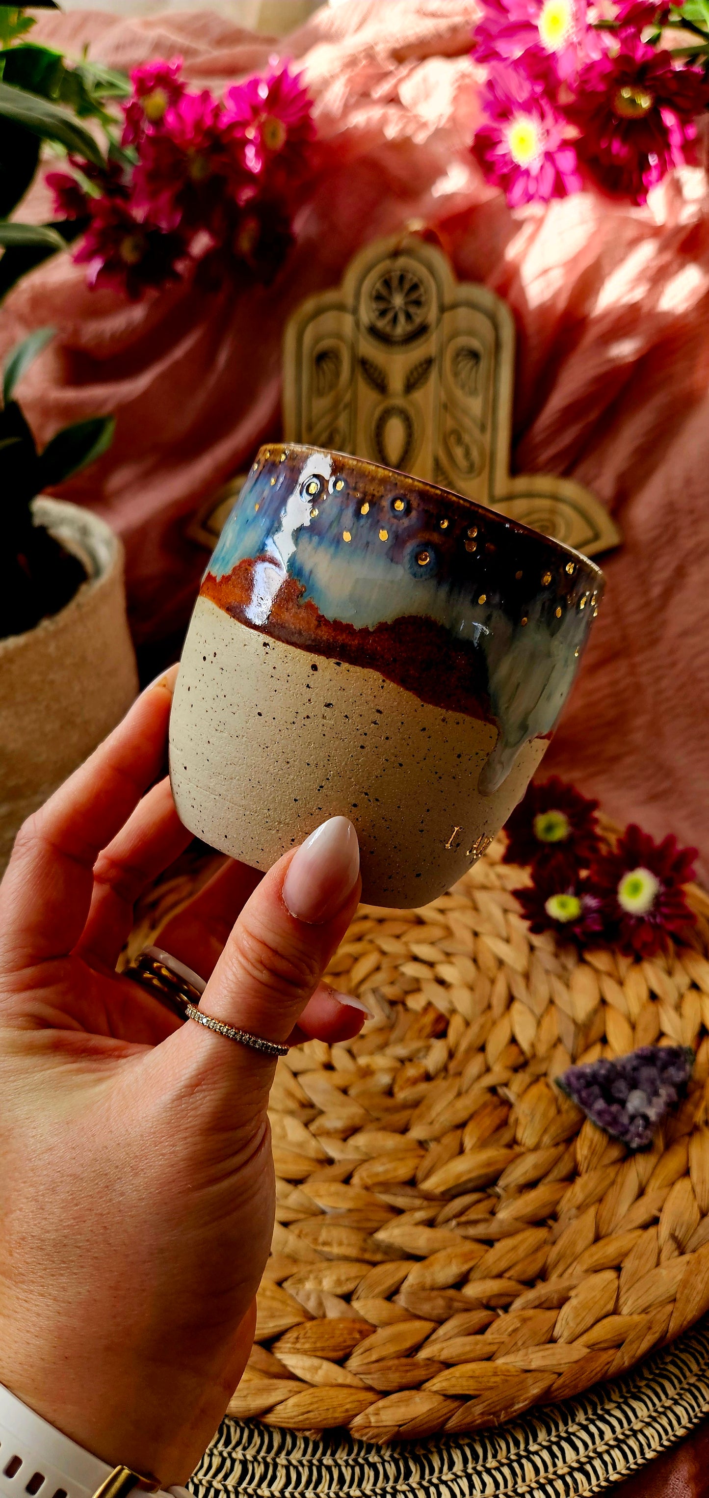 Zauberhafter ,,I am Magic" Becher mit Goldpünktchen✨️🌷