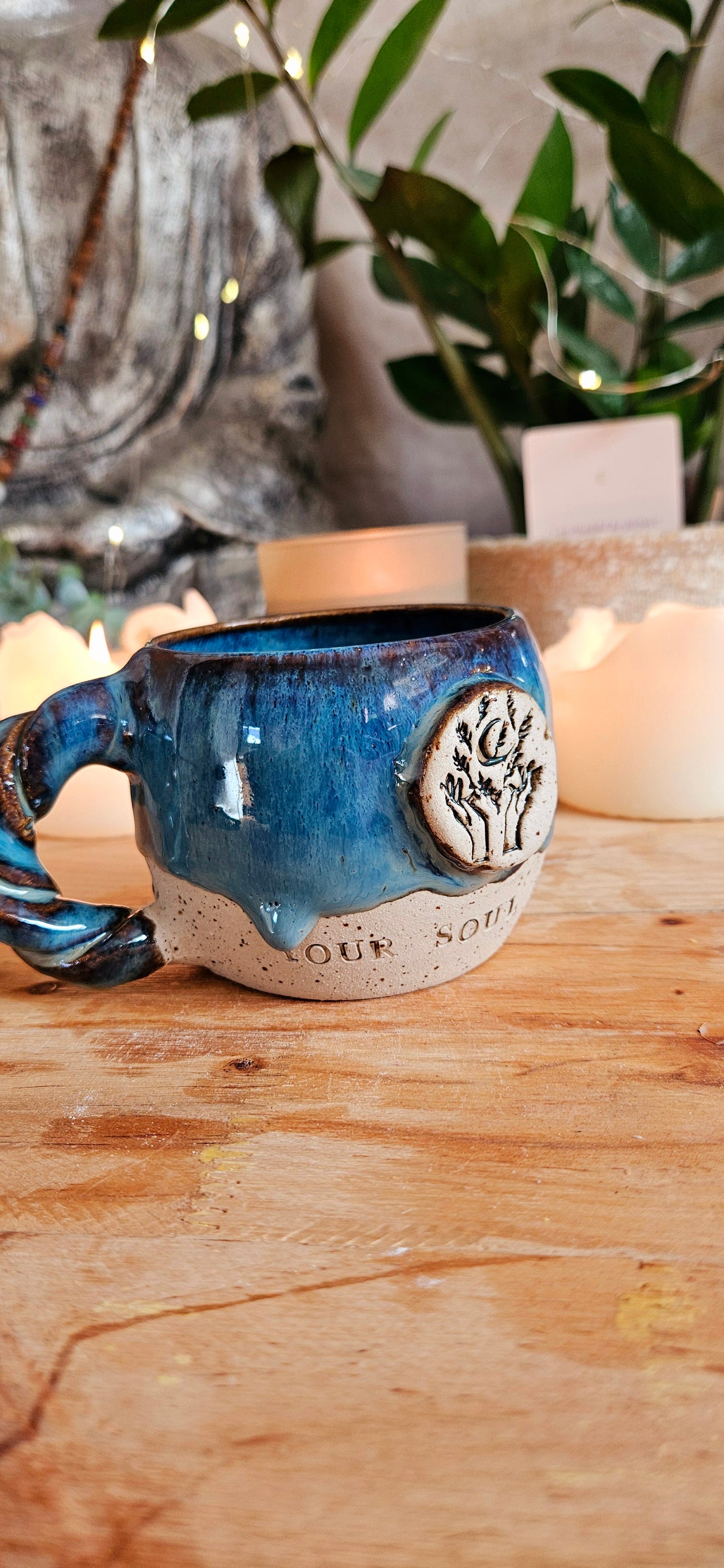 Kraftvoller ,,your soul is art" Tasse💙