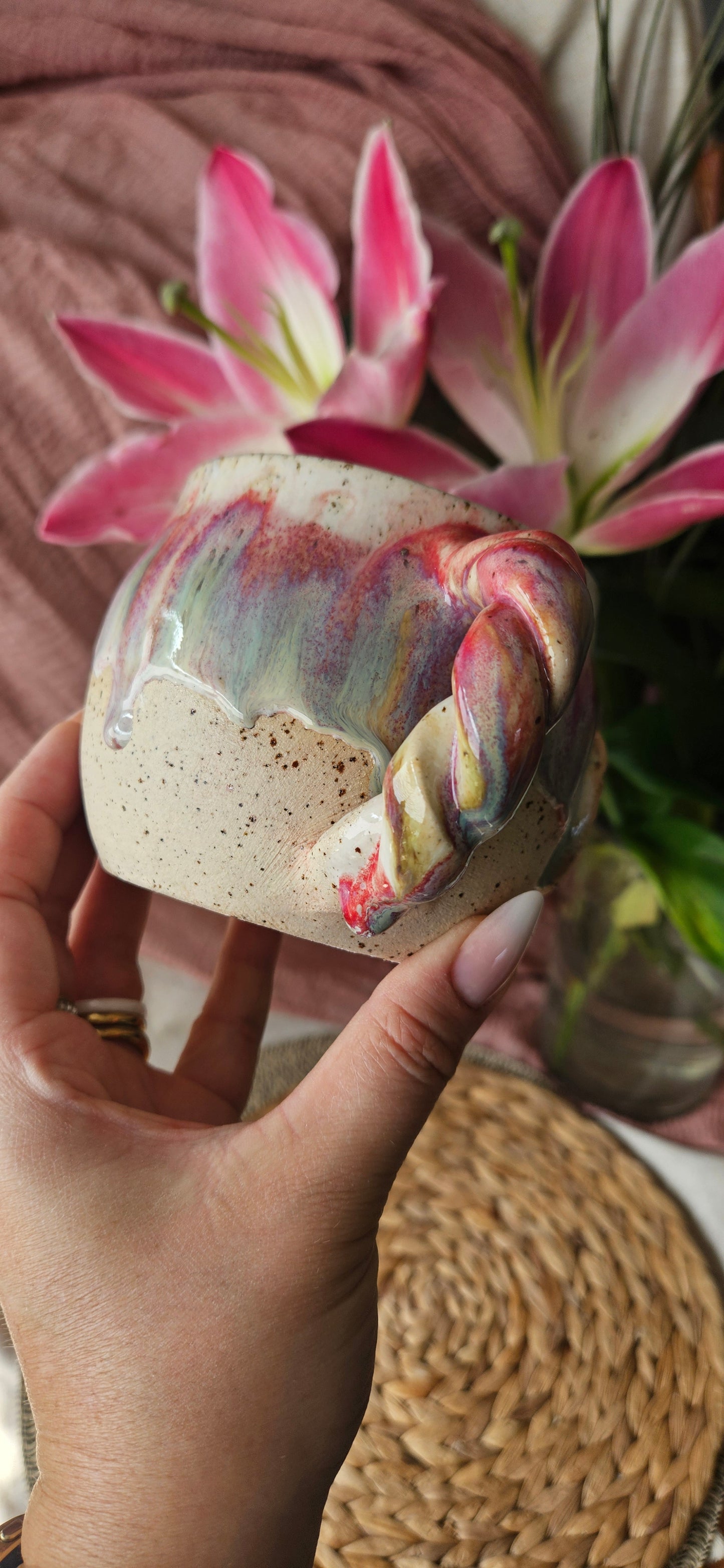 Wunderschöne Mandalatasse in Kraftvollen farben🧘‍♀️🌷