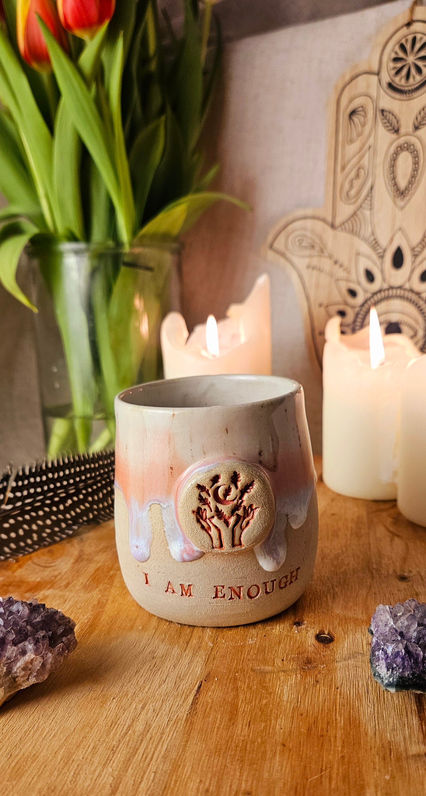 Traumhaft schöner ,,I am Enough" Becher🌷🫶