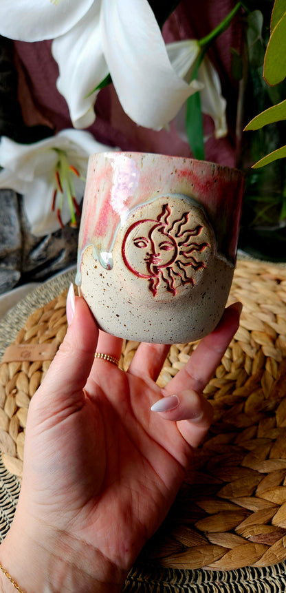 Wunderschöner ,,Sonnen" Becher in zauberhaften Farben 🧚‍♀️🫶