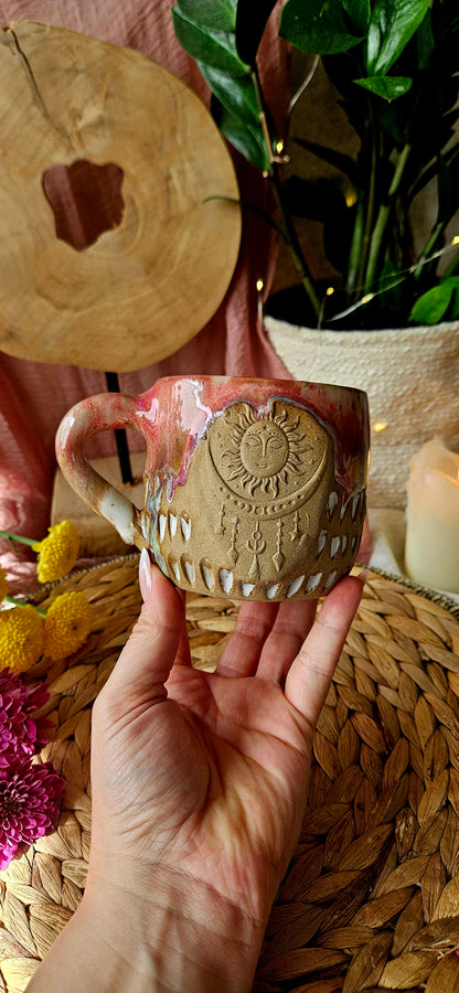 Wunderschöne Sonne/Mond Tasse in tollen Farben🌙🌕