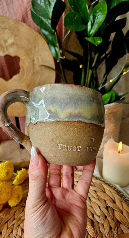 Kraftvolle ,,Trust your Soul" Tasse🫶🌷🌺