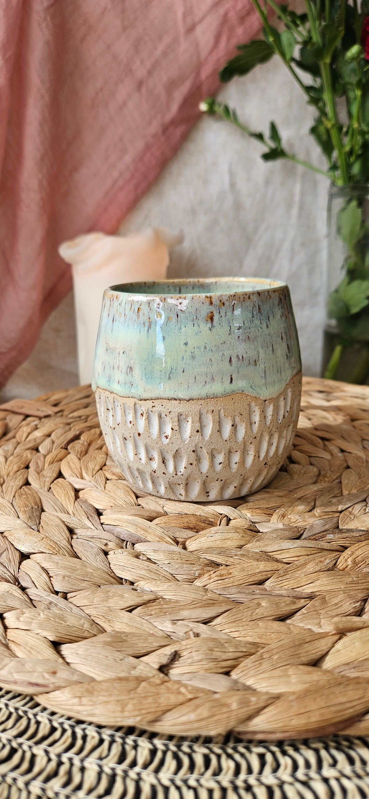Wunderschöne Tasse in Türkis mit tollen verläufen☺️🧚‍♀️
