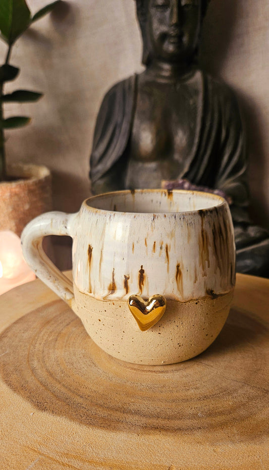 Wunderschöne Magnettasse mit zwei Herzen