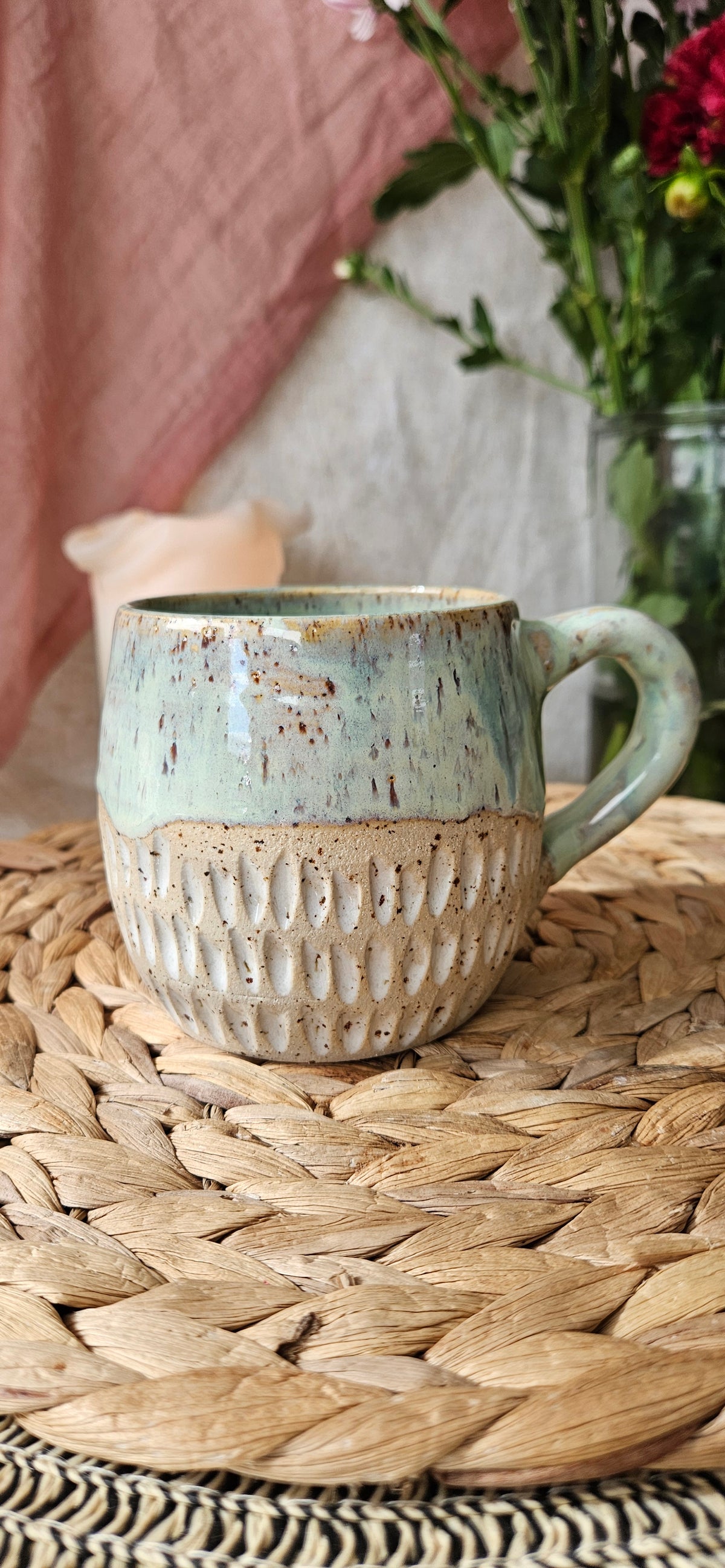 Wunderschöne Tasse in Türkis mit tollen verläufen☺️🧚‍♀️